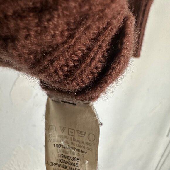 J. Crew Italian Cashmere Womens XXSmall Cable Knit Sweater Dusty Pink Comfort Ca - Picture 6 of 10